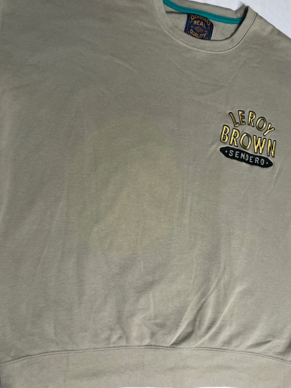 Sendero Crewneck Sweatshirt - Khaki Leroy Brown. Men’s size M. Preowned.